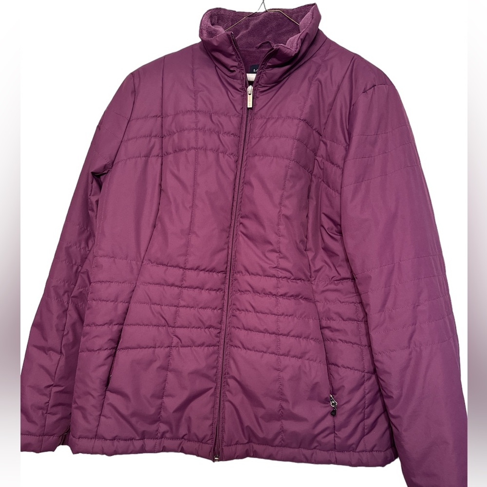 Lands’ End Size Lg Plum Women’s Ski Jacket